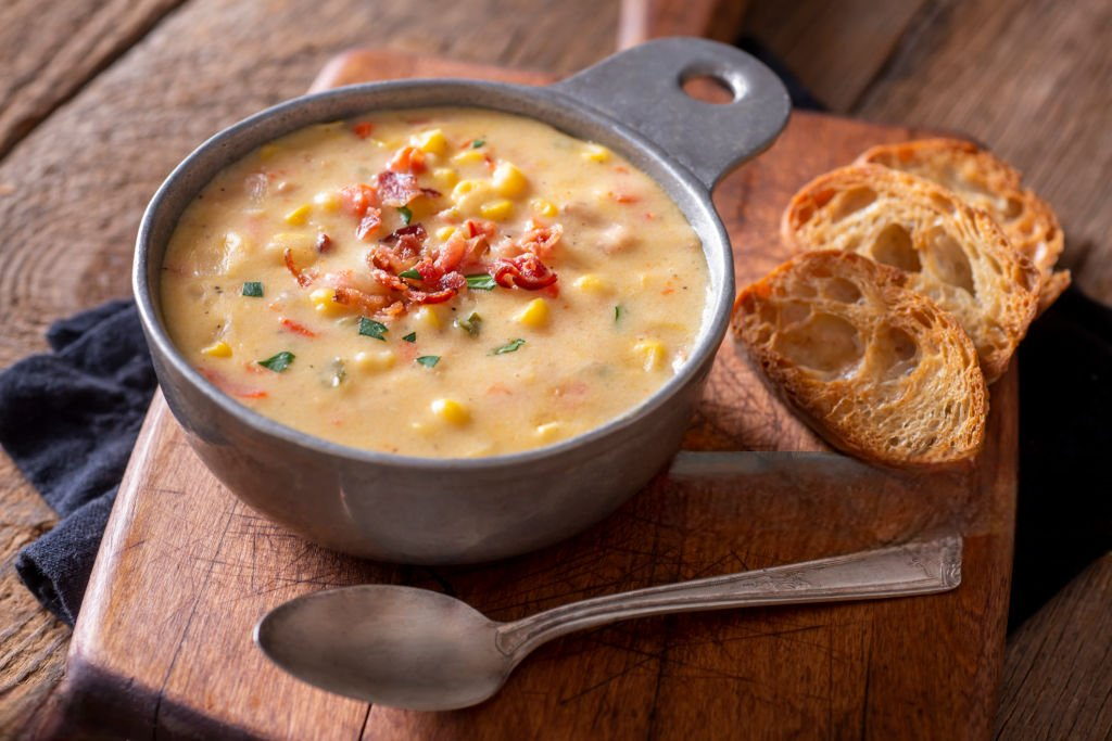 Receita de Creme milho com cheddar